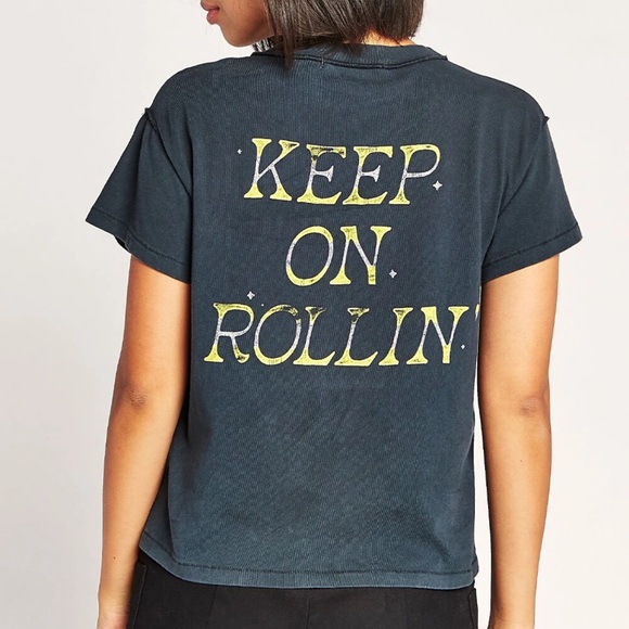 Daydreamer Keep On Rollin Reverse Graphic Girlfriend Tee - Picture 2 of 5